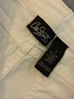 Women’s City Streets White Flared Jeans - Mid Rise Waist Wide Leg Size 7 thumbnail 3