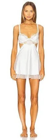For Love & Lemons blushing blooms mini slip thumbnail 1