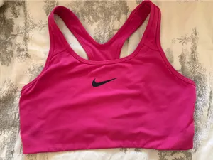 Nike Pink Dri-Fit Sports Racerback Bra Large thumbnail 1