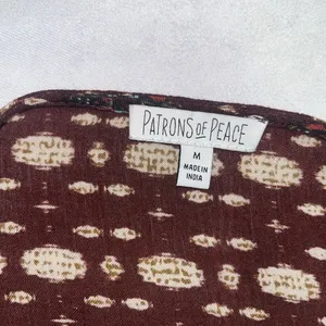 Patrons Of Peace M Medium Tulip Wrap Printed Boho Long Sleeve Dress thumbnail 8