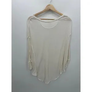 We the Free‎ White Golden Gate Tee Ribbed Women Sz S Oversized Boho Casual thumbnail 3