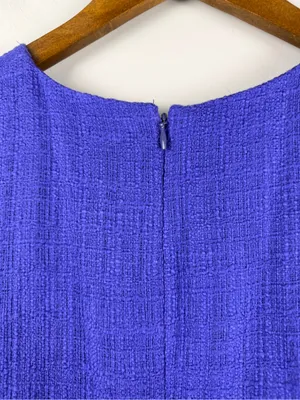 New J. Crew Sheath dress in tweed in Baltik blue size 16 thumbnail 10