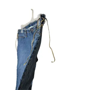 Vintage Abercrombie & Fitch‎ Y2K Lace Up Capri Jeans thumbnail 5