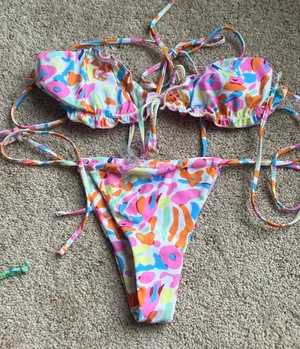 SheIn Multicolor Bikini thumbnail 1