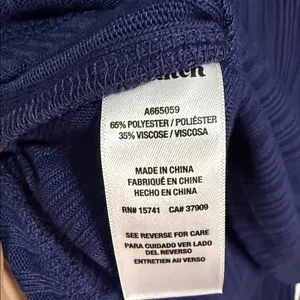 Sunday Brunch 2X NWT Rib Knit Lounge Set Deep Blue Soft‎ Comfy Cozy Chic thumbnail 7
