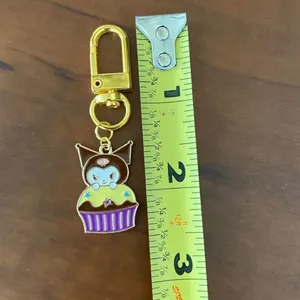 Handmade Kawaii Kuromi Keychain AirPods Accessory Bag Charm thumbnail 4