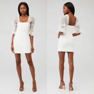 Amanda Uprichard Tia Puff Sleeve Mini Dress thumbnail 3