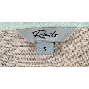 Rails Ashlyn Sunset Gradient Linen Blend Smocked Midi Dress Blue Peach Small thumbnail 5
