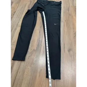 Nike Dri-FIT Black Running Leggings Women Size S Zip Ankle‎ Pocket Athletic thumbnail 6