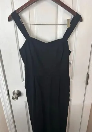 Old navy women’s jumpsuit romper linen mix size s with pockets one piece pants s thumbnail 1