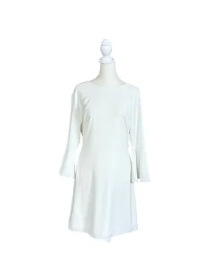 Lulus Last Love Song White Tie-Waist Short Dress Juniors Size Large thumbnail 2