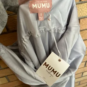 NWT Show Me Your MuMu Tuscany Maxi Slip Dress in Silver Luxe Satin - Size S thumbnail 4