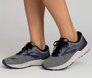 Brooks Adrenaline GTS 19 Running Shoes Women's 9.5 Gray Purple Support Sneakers‎ thumbnail 1