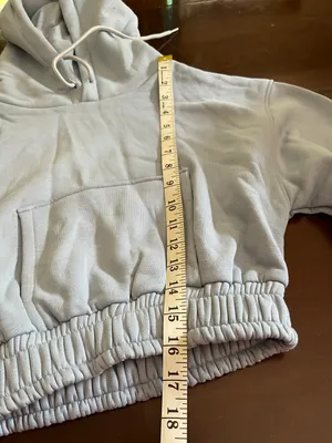 Long Sleeve Sweatsuit Set With Hoodie And Wide Legs Size XS thumbnail 6