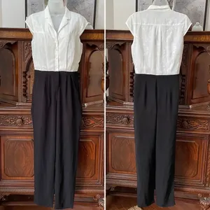 NWT Greylin Black and White Jumpsuit Lace M thumbnail 2