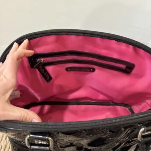 Loungefly Sanrio Hello Kitty Bowler Tote Large Bag Embossed City Bag Pink Inside thumbnail 8