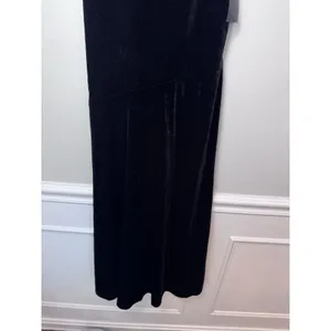 Lulu's Mesmerizing Elegance Black Velvet Back Bow Maxi Dress XS NWT $84 thumbnail 6