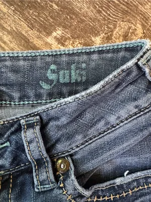 Distressed Suki Silver Jeans Medium Blue Bootcut Jeans size 27 thumbnail 10