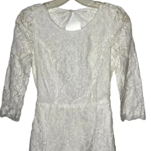 Impressions‎ White Lace Dress nwt thumbnail 2