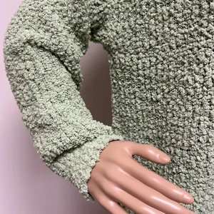 NWOT Green Chunky Knit Mockneck Sweater Size M thumbnail 4