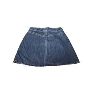 Garage Lace-Up‎ Denim Mini Skirt Y2K Blue Jean Skater A-Line Cotton Indie Sleaze thumbnail 4