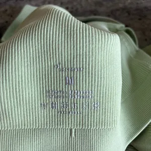 Amazon Sportneer Avocado Green Ribbed Seamless Gym Yoga Leggings Pants thumbnail 8