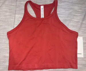 Lululemon Swiftly Tech‎ Cropped Racerback Tank 2.0 - Size 14 - Red (DTRE) thumbnail 1