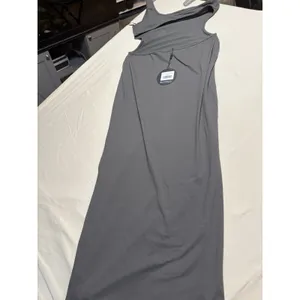White Fox Midnight Dancing One Shoulder Charcoal Maxi Bodycon Dress Size L NWT thumbnail 12