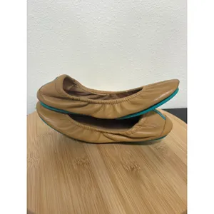 Tieks by Gavrieli Size‎ 6 Ballet Flats Camel Leather Tan Foldable Shoe thumbnail 11