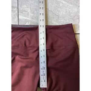 Vuori Rise The Shine Leggings Womens XS Burgundy Grey Colorblock High Rise Pant thumbnail 5