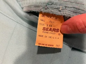Vintage 70s baby blue Sears grannycore trousers golden girls costume thumbnail 3