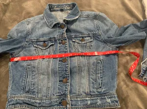 American Eagle Short Denim Jacket Size M thumbnail 2