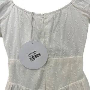 Princess Polly White Caria Puff Short Sleeve Cut Out Mini Dress size 0 NEW Tags thumbnail 5