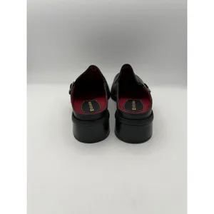 Women’s Naturalizer Size 8 Black Leather Heeled Loafers thumbnail 4
