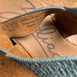 Zodiac Oceana Cork Wedge Sandals Green‎ Size 5.5 Small Flaw thumbnail 8