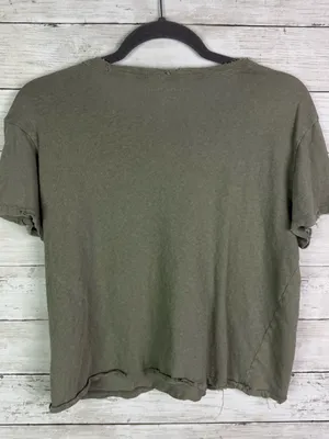 American Eagle Outfitters Women's Olive Green Short Sleeve Tee Size Medium thumbnail 3
