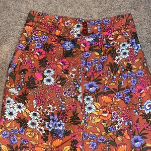 Anthropologie Maeve Flower Power‎ Wide Leg Ankle Cropped Trouser Pant 0 thumbnail 4