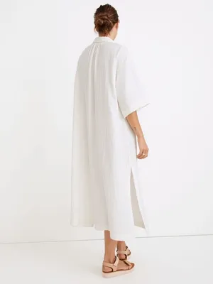 Madewell Lightestspun Cover-Up Maxi Shirtdress Lighthouse Small thumbnail 2