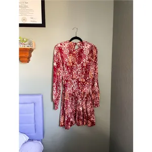 Free People Heartbeats Mini Dress Size S Red thumbnail 2