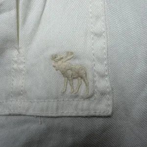 Abercrombie &‎ Fitch Womens Linen Shorts Size 12 Ivory Drawstring Resort Preppy thumbnail 6