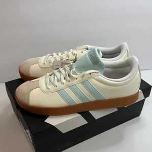 adidas Women's Sneakers in Cream and Light Blue thumbnail 5