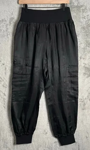 Cinq a‎ Sept Giles Cupro Cropped Cargo Joggers Luxe Utility Large Minimilast thumbnail 1