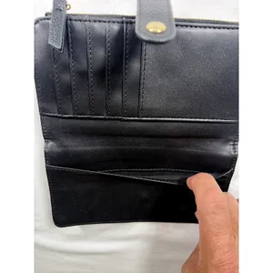 Nanette Lepore Black Pebbled Faux Leather Continental Snap Zip Wallet Clutch thumbnail 9