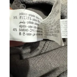 Zara Minimalist Hight Waist Pants‎ Size S Grey Wide Leg Knit Pants Seam Detail thumbnail 9