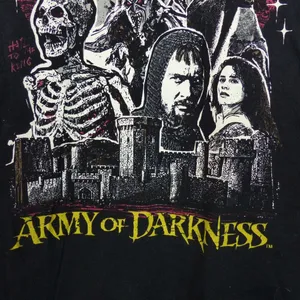 Army of Darkness T-Shirt Women M Black Graphic Ash Evil Dead Movie Horror thumbnail 4