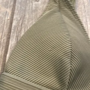 Abercrombie and Fitch Olive Green Ribbed Bikini Top thumbnail 3