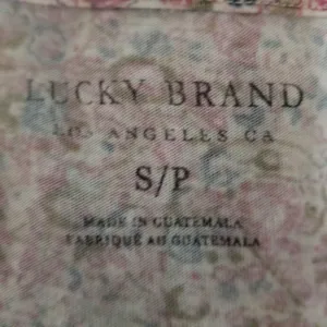 Lucky Brand Small Light Pink Floral Tee thumbnail 3