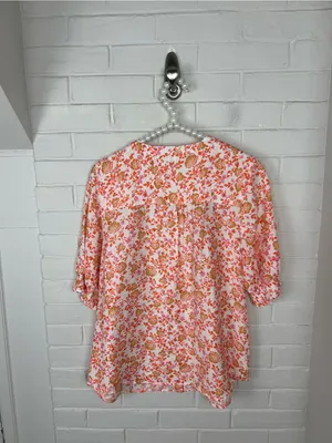 Croft & Barrow Floral Print Button Front Top Size S thumbnail 8