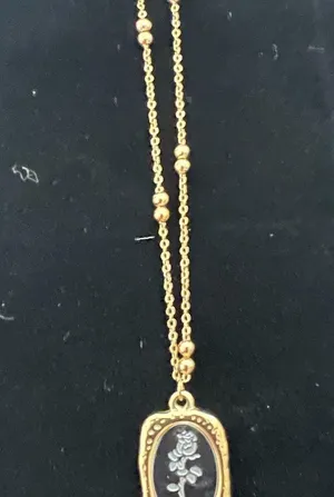 Gorgeous Rose Titanium Steel “18 Pendant Necklace thumbnail 2