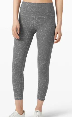 Lululemon Wunder Under High-Rise Tight *Spray 25" Size 10 - Washed Asphalt Grey thumbnail 1